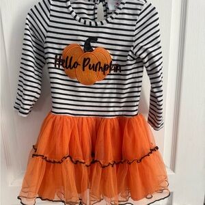 Striped Pumpkin Halloween Costume for Kids
